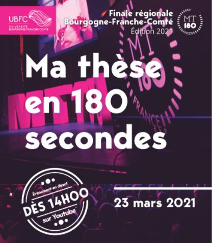 Ma Thèse en 180 secondes | Finale régionale UBFC | Délégation